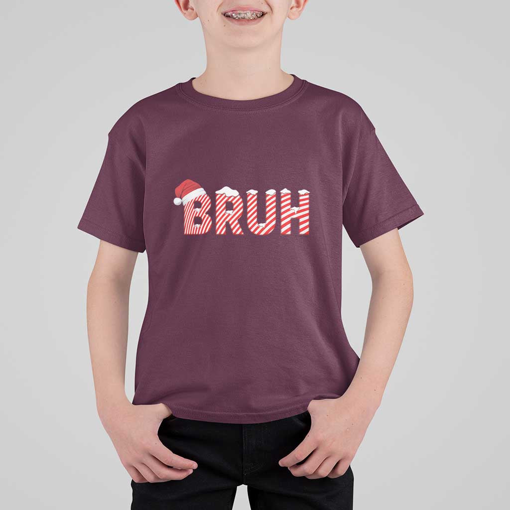 Bruh Christmas T Shirt For Kid Funny Saying Meme - Wonder Print Shop
