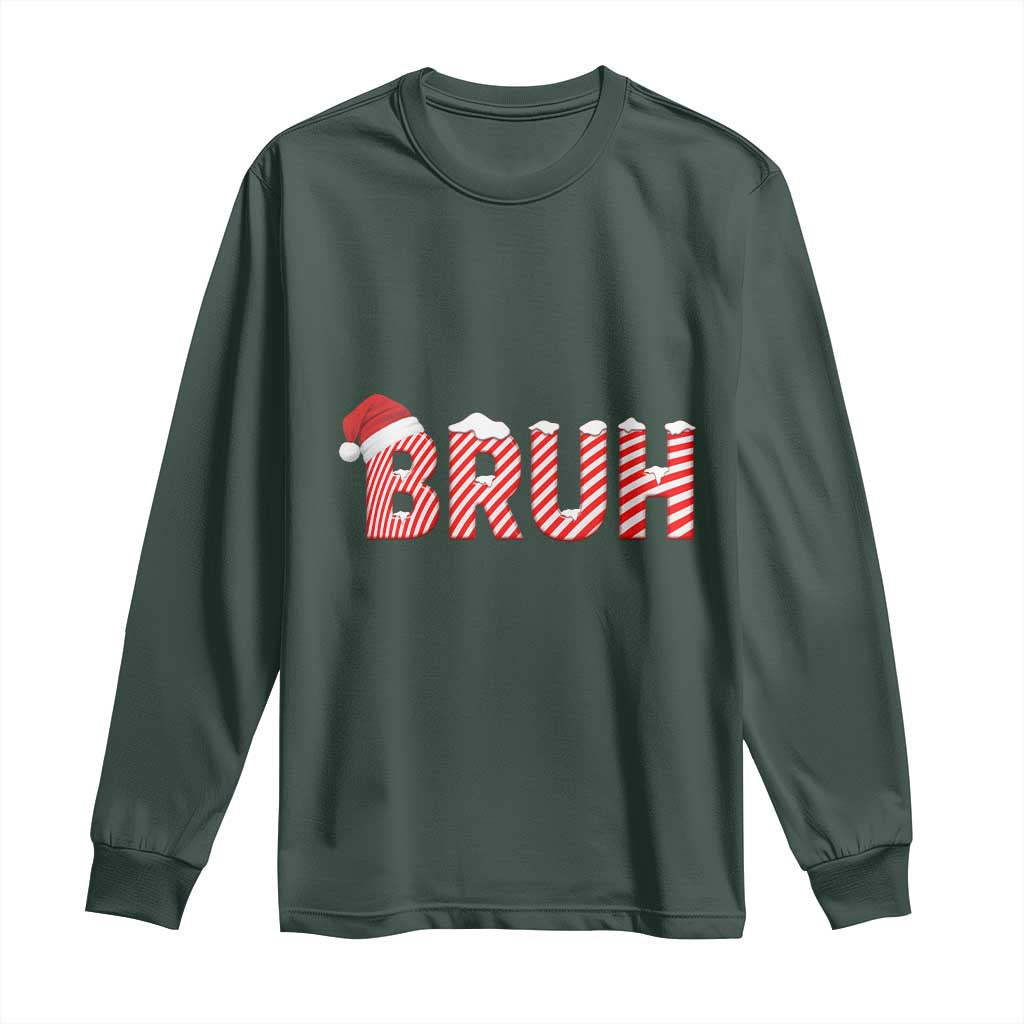Bruh Christmas Long Sleeve Shirt Funny Saying Meme
