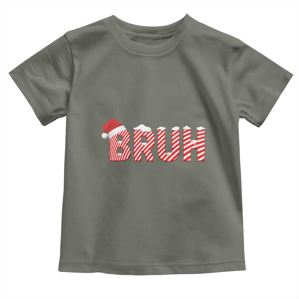 Bruh Christmas Toddler T Shirt Funny Saying Meme