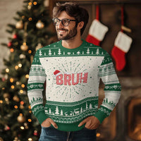 Bruh Xmas Ugly Christmas Sweater Funny Saying Meme - Wonder Print Shop