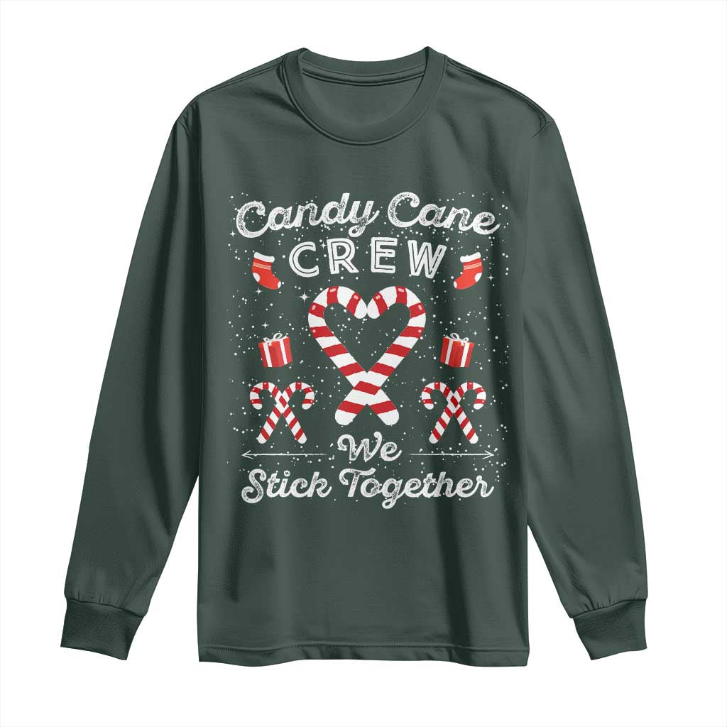 Christmas Family Matching Long Sleeve Shirt Candy Cane Heart Holiday