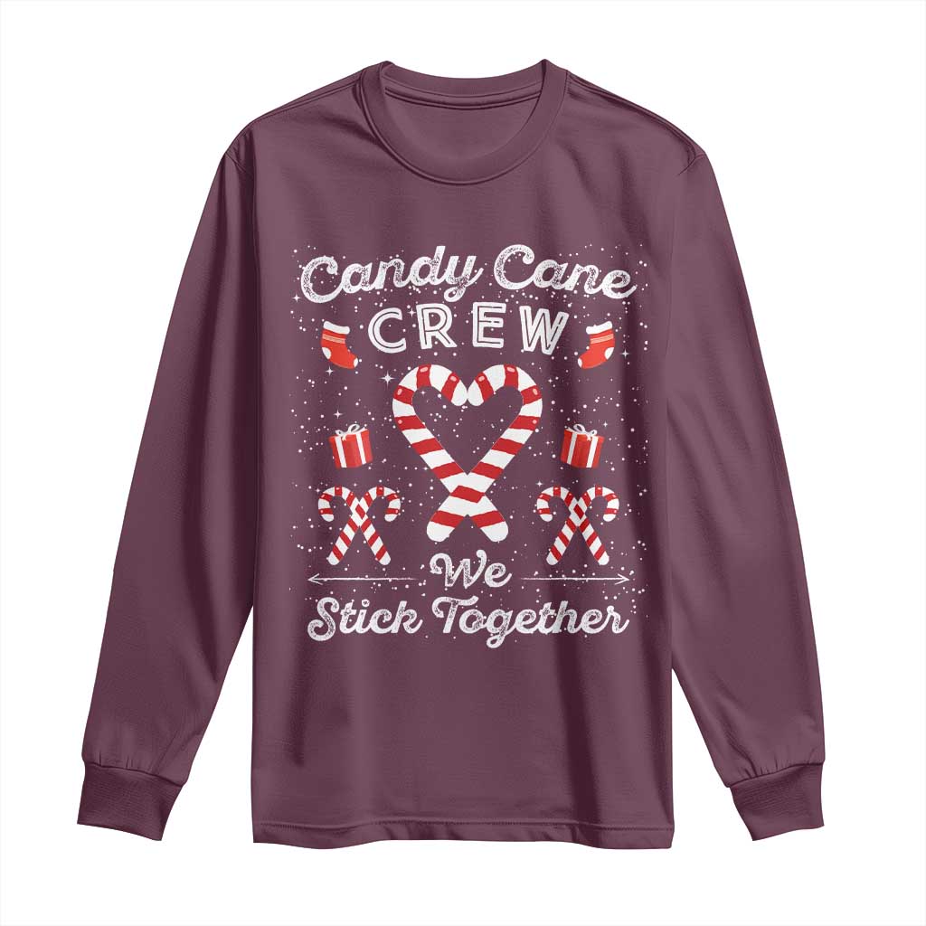 Christmas Family Matching Long Sleeve Shirt Candy Cane Heart Holiday