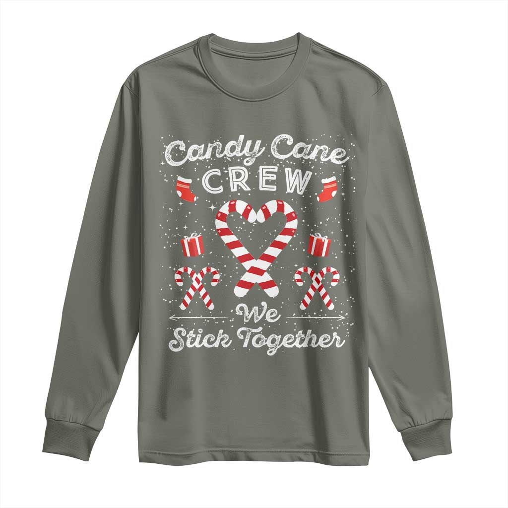 Christmas Family Matching Long Sleeve Shirt Candy Cane Heart Holiday