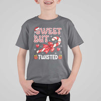 Funny Christmas T Shirt For Kid Sweet But Twisted Candy Cane Xmas Holiday - Wonder Print Shop