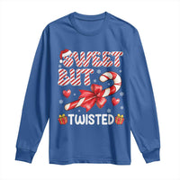 Funny Christmas Long Sleeve Shirt Sweet But Twisted Candy Cane Xmas Holiday