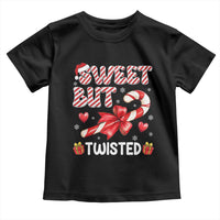 Funny Christmas Toddler T Shirt Sweet But Twisted Candy Cane Xmas Holiday