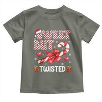 Funny Christmas Toddler T Shirt Sweet But Twisted Candy Cane Xmas Holiday