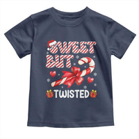 Funny Christmas Toddler T Shirt Sweet But Twisted Candy Cane Xmas Holiday