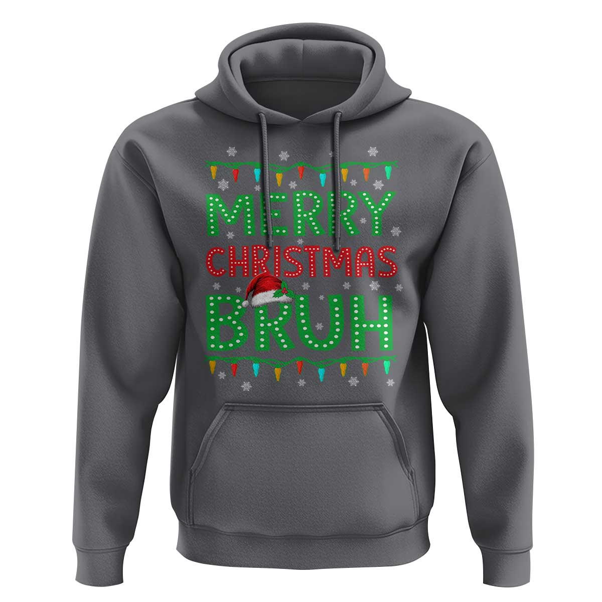 Merry Christmas Bruh Hoodie Meme Funny Saying Bro Greeting