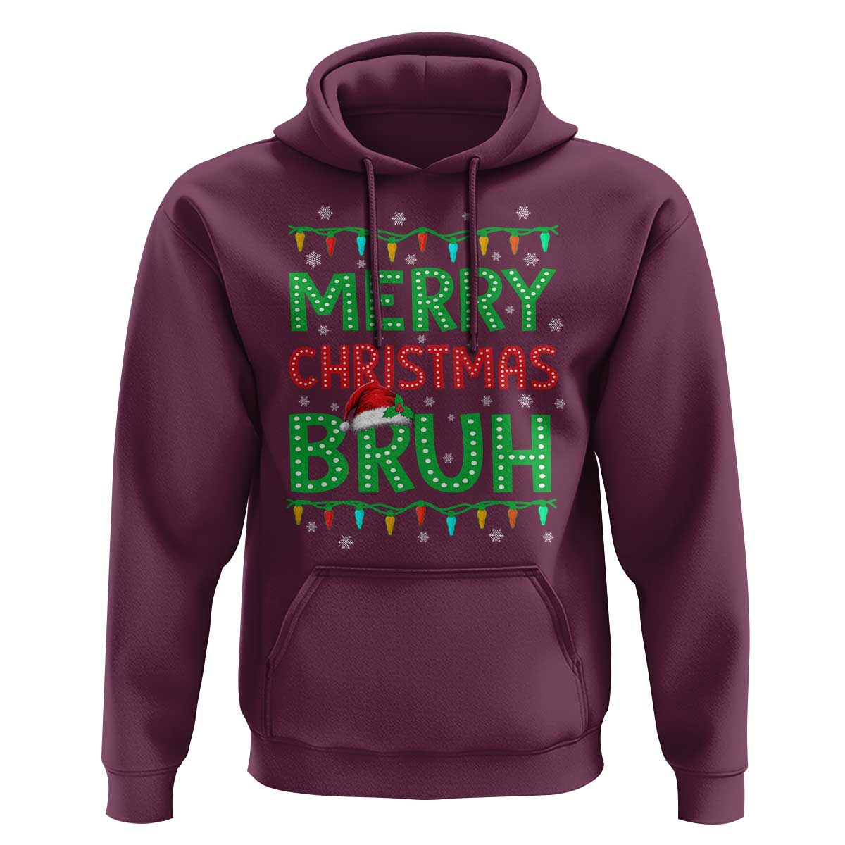 Merry Christmas Bruh Hoodie Meme Funny Saying Bro Greeting