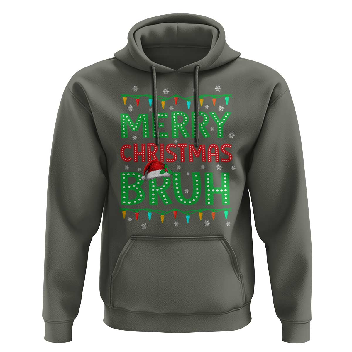 Merry Christmas Bruh Hoodie Meme Funny Saying Bro Greeting