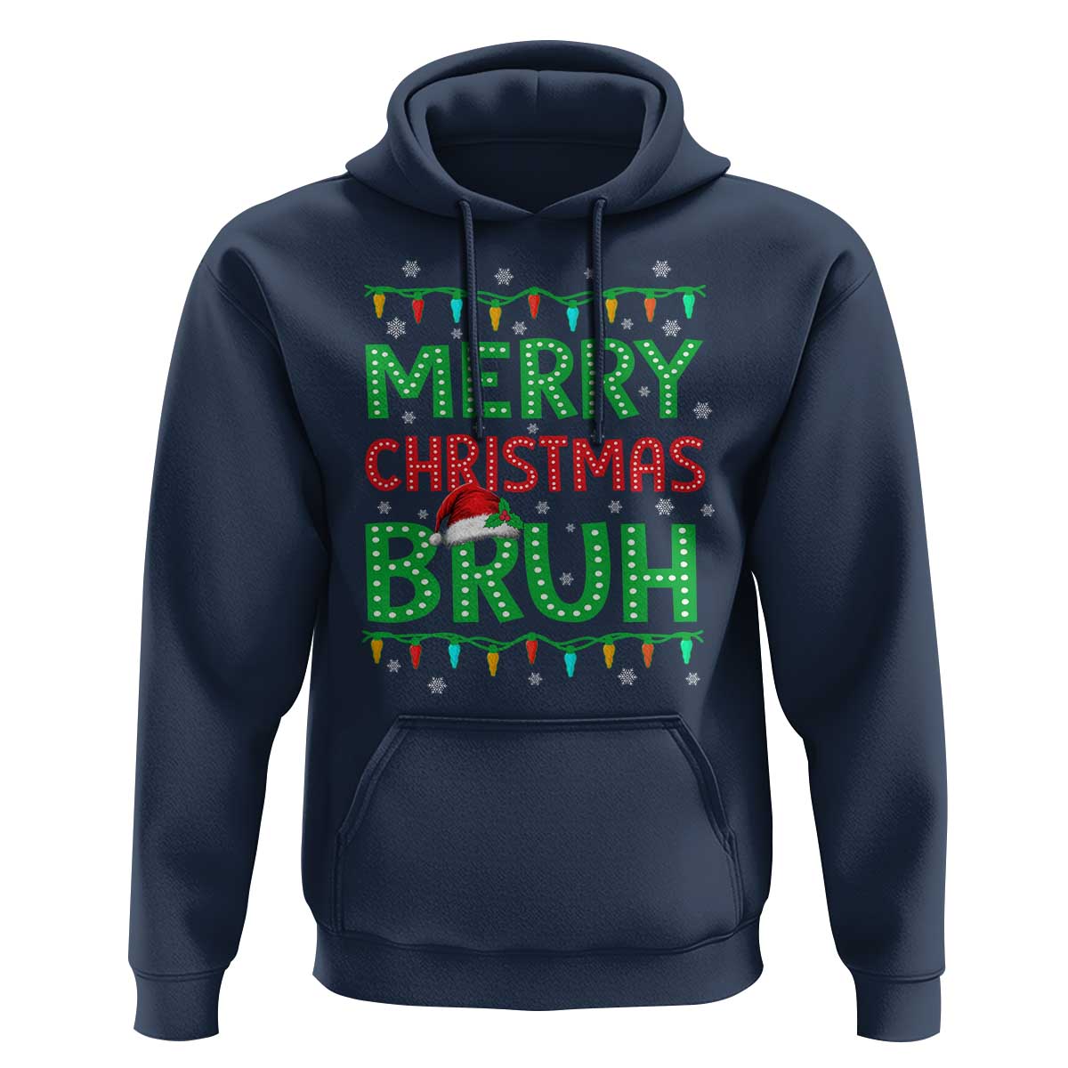 Merry Christmas Bruh Hoodie Meme Funny Saying Bro Greeting