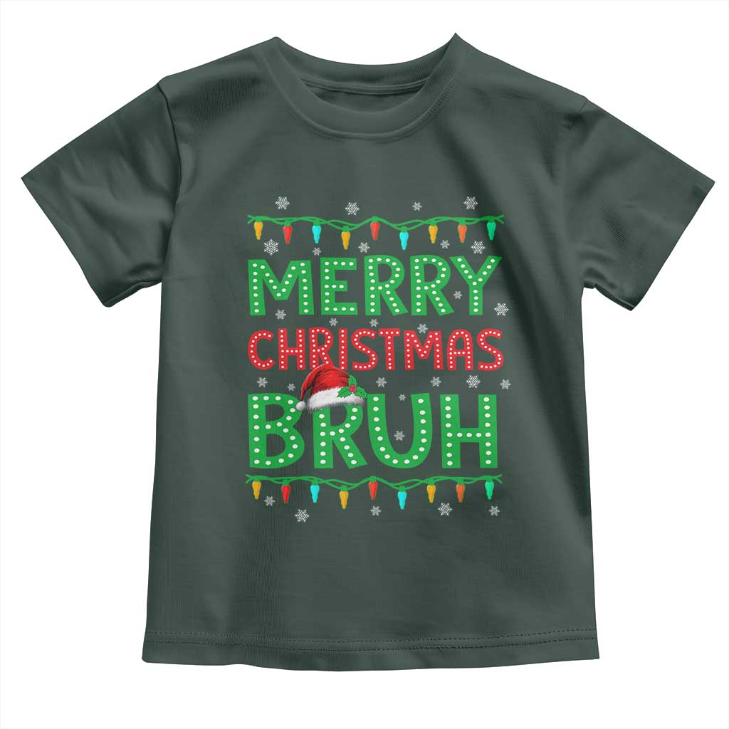 Merry Christmas Bruh Toddler T Shirt Meme Funny Saying Bro Greeting
