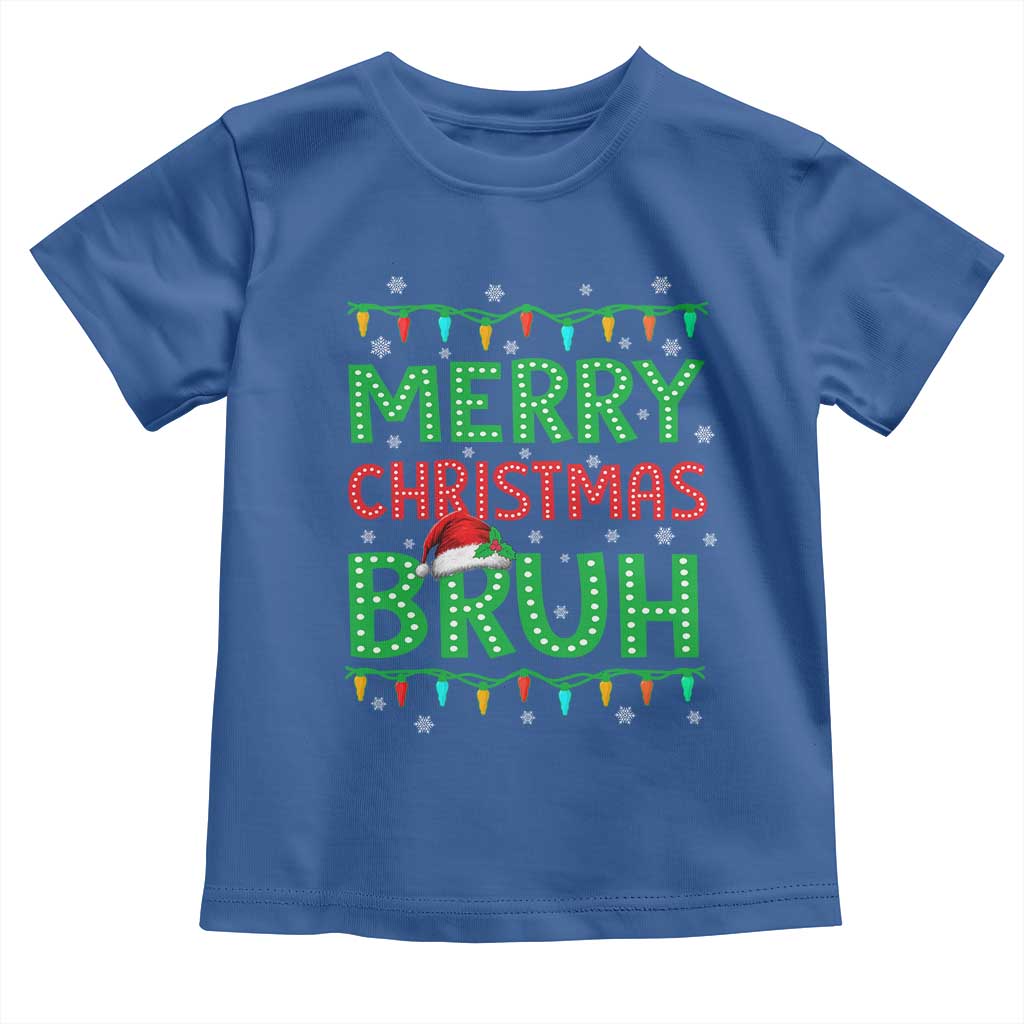 Merry Christmas Bruh Toddler T Shirt Meme Funny Saying Bro Greeting