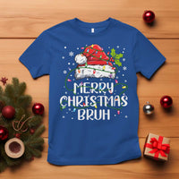 Merry Christmas Bruh T Shirt Funny Saying Santa Claus Christmas Lights Pajama - Wonder Print Shop
