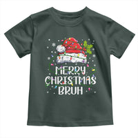 Merry Christmas Bruh Toddler T Shirt Funny Saying Santa Claus Christmas Lights Pajama