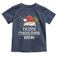 Merry Christmas Bruh Toddler T Shirt Funny Saying Santa Claus Christmas Lights Pajama