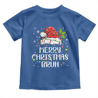 Merry Christmas Bruh Toddler T Shirt Funny Saying Santa Claus Christmas Lights Pajama