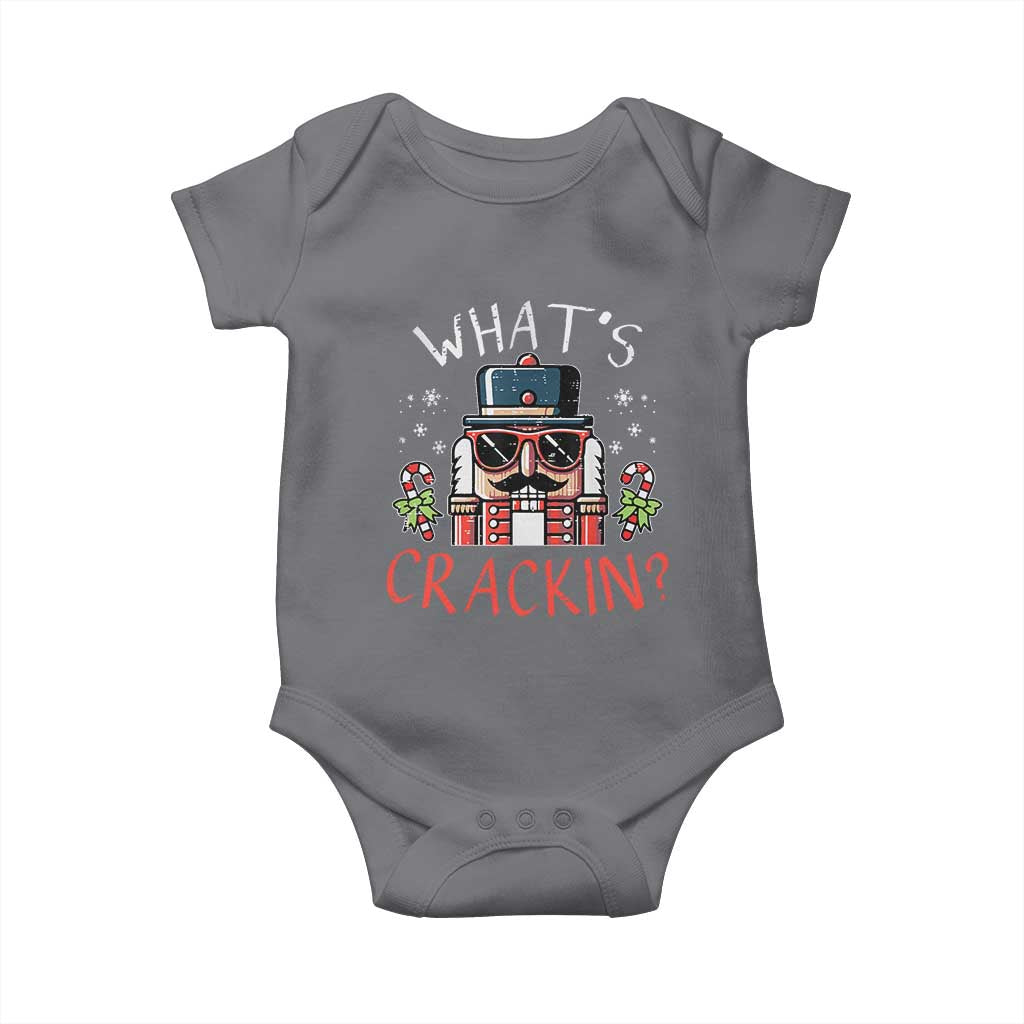 Christmas Nutcracker Baby Onesie Whats Crackin Funny Xmas