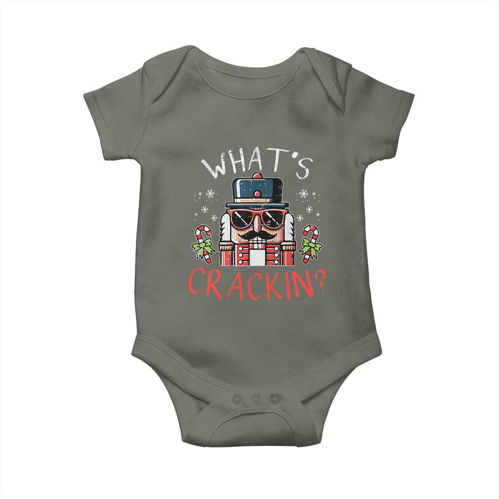 Christmas Nutcracker Baby Onesie Whats Crackin Funny Xmas