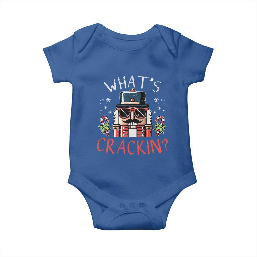 Christmas Nutcracker Baby Onesie Whats Crackin Funny Xmas