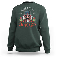 Christmas Nutcracker Sweatshirt Whats Crackin Funny Xmas - Wonder Print Shop