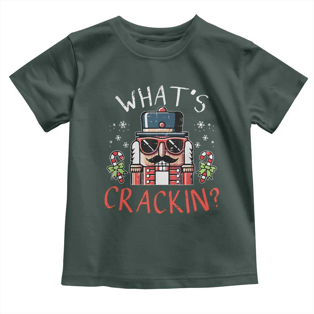 Christmas Nutcracker Toddler T Shirt Whats Crackin Funny Xmas