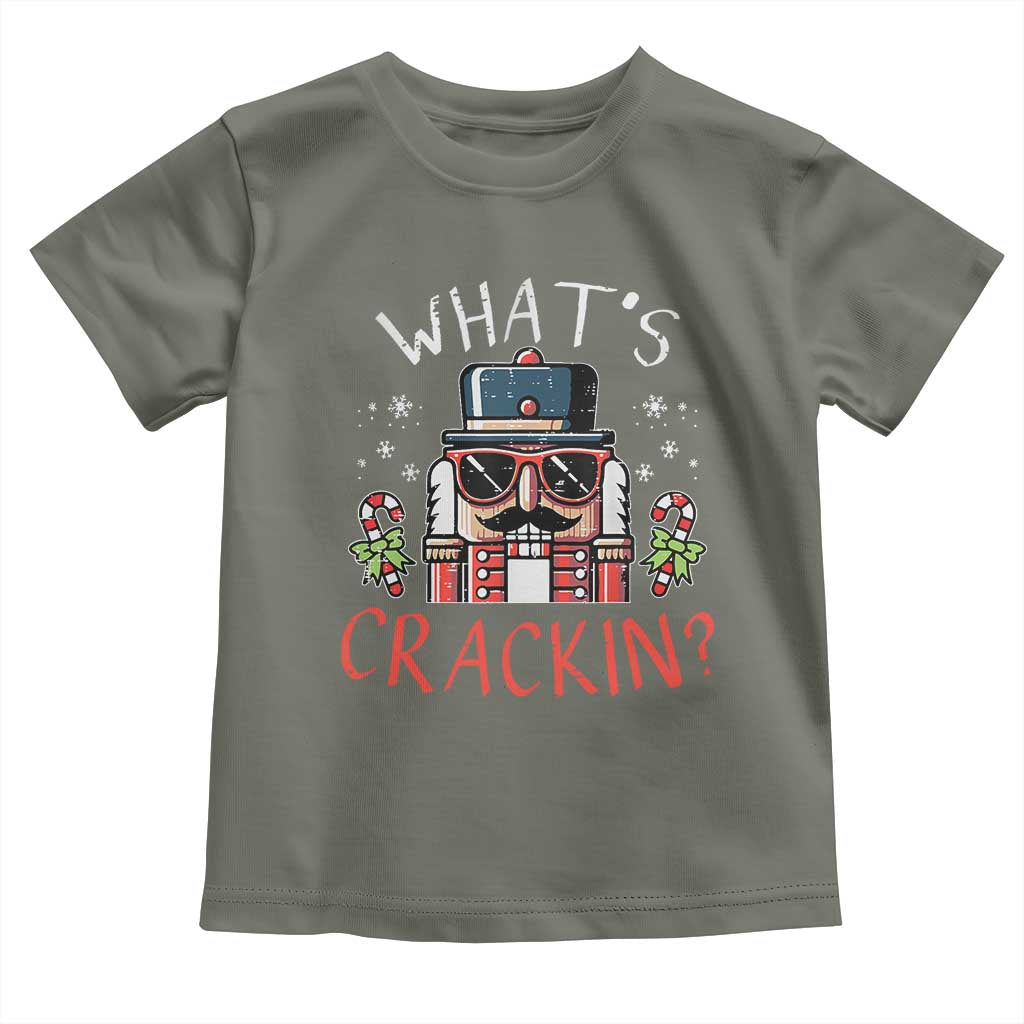 Christmas Nutcracker Toddler T Shirt Whats Crackin Funny Xmas