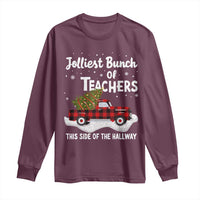 Teacher Christmas Long Sleeve Shirt Jolliest Bunch Of Teachers This Side Of The Hallway