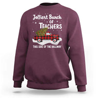 Teacher Christmas Sweatshirt Jolliest Bunch Of Teachers This Side Of The Hallway - Wonder Print Shop