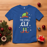 Funny Christmas Chill Guy T Shirt The Chill Elf Meme Xmas Family Match - Wonder Print Shop