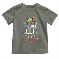 Funny Christmas Chill Guy Toddler T Shirt The Chill Elf Meme Xmas Family Match