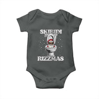 Funny Christmas Baby Onesie Skibidi Rizzmas Rizz Santa Toilet Kid Cool