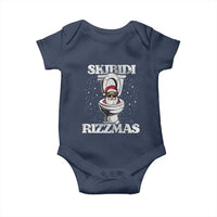 Funny Christmas Baby Onesie Skibidi Rizzmas Rizz Santa Toilet Kid Cool