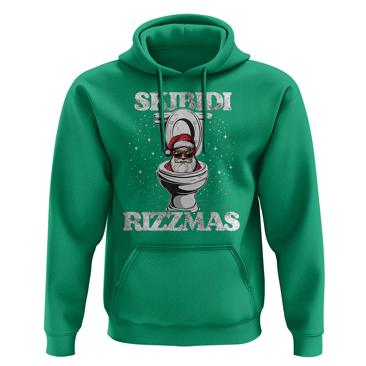 Funny Christmas Hoodie Skibidi Rizzmas Rizz Santa Toilet Kid Cool