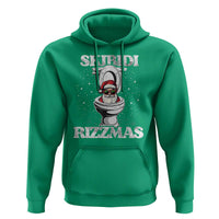 Funny Christmas Hoodie Skibidi Rizzmas Rizz Santa Toilet Kid Cool