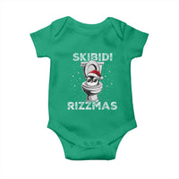 Funny Christmas Baby Onesie Skibidi Rizzmas Rizz Santa Toilet Penguin Kid Cool