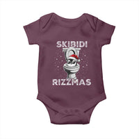 Funny Christmas Baby Onesie Skibidi Rizzmas Rizz Santa Toilet Penguin Kid Cool