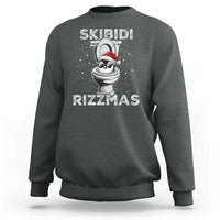 Funny Christmas Sweatshirt Skibidi Rizzmas Rizz Santa Toilet Penguin Kid Cool - Wonder Print Shop
