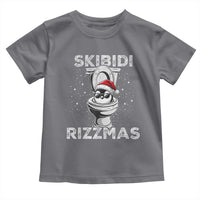 Funny Christmas Toddler T Shirt Skibidi Rizzmas Rizz Santa Toilet Penguin Kid Cool