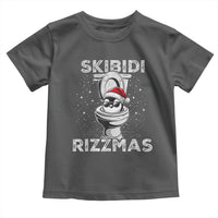 Funny Christmas Toddler T Shirt Skibidi Rizzmas Rizz Santa Toilet Penguin Kid Cool