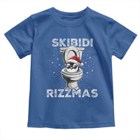 Funny Christmas Toddler T Shirt Skibidi Rizzmas Rizz Santa Toilet Penguin Kid Cool