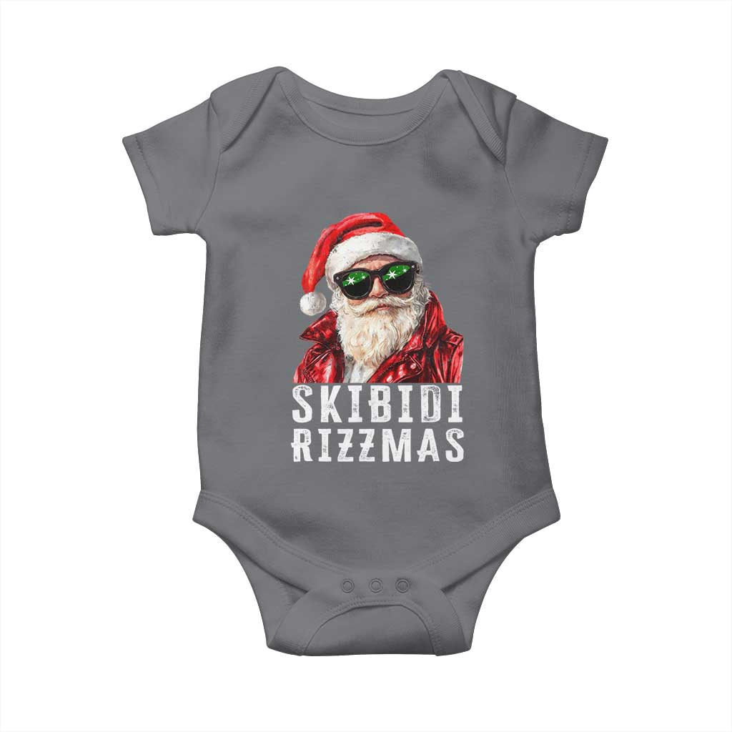 Funny Christmas Santa Baby Onesie Skibidi Rizzmas Christmas Rizz Santa Claus Charisma Kid Cool