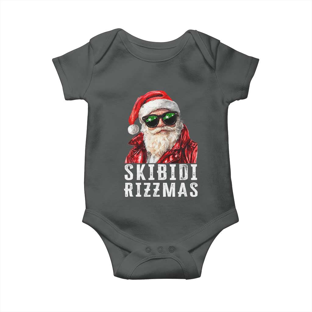 Funny Christmas Santa Baby Onesie Skibidi Rizzmas Christmas Rizz Santa Claus Charisma Kid Cool