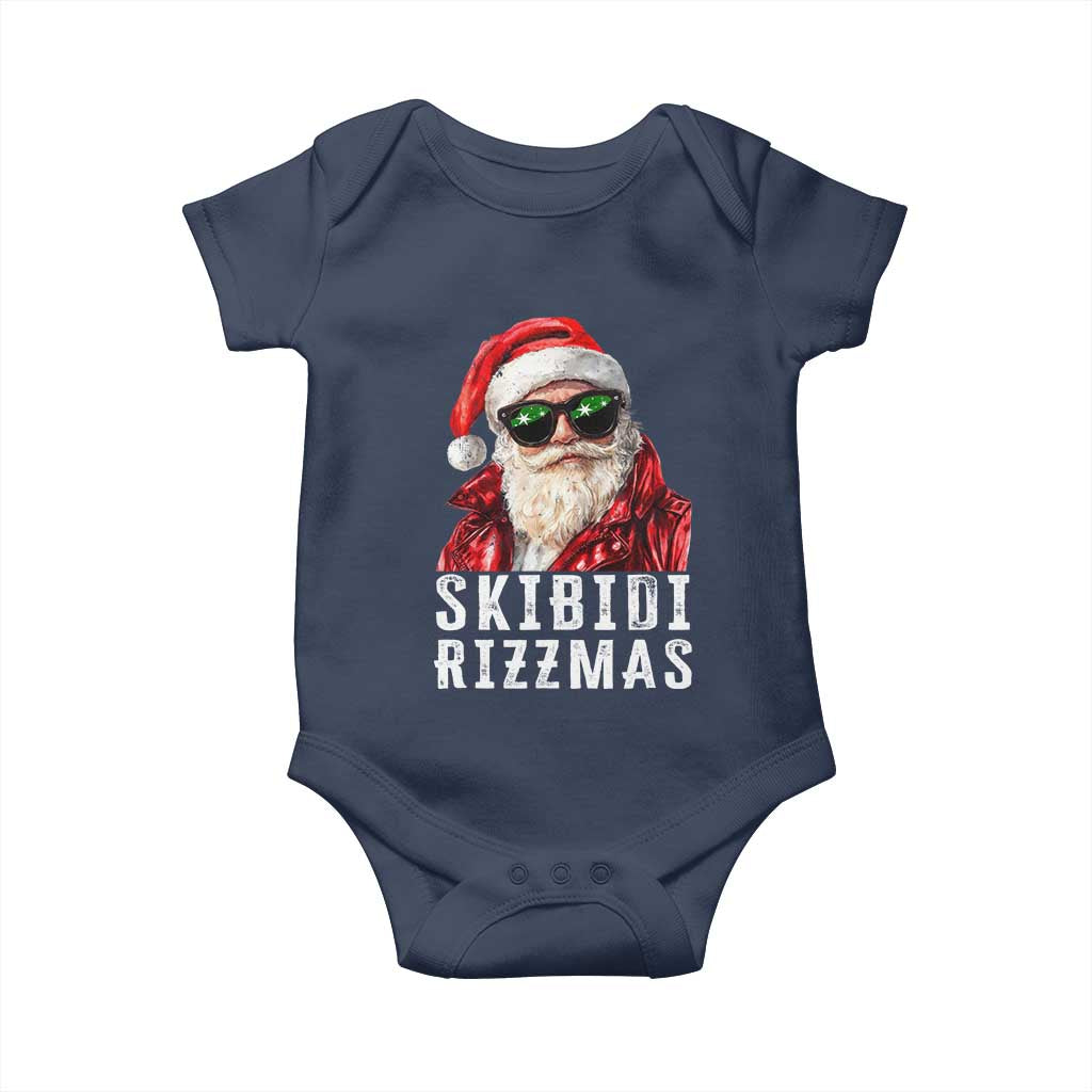 Funny Christmas Santa Baby Onesie Skibidi Rizzmas Christmas Rizz Santa Claus Charisma Kid Cool