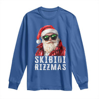 Funny Christmas Santa Long Sleeve Shirt Skibidi Rizzmas Christmas Rizz Santa Claus Charisma Kid Cool