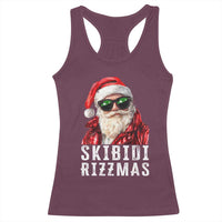 Funny Christmas Santa Racerback Tank Top Skibidi Rizzmas Christmas Rizz Santa Claus Charisma Kid Cool