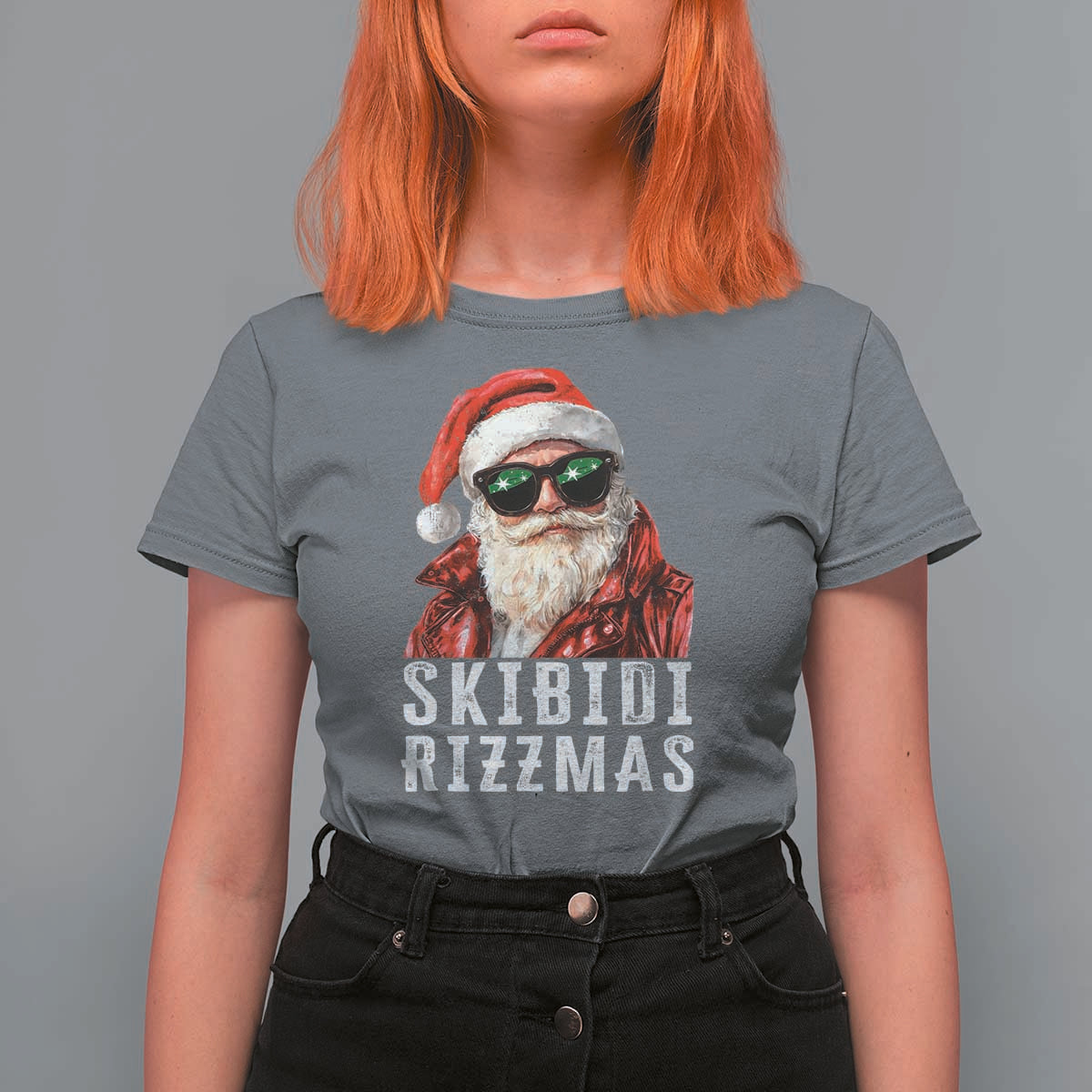 Funny Christmas Santa T Shirt For Women Skibidi Rizzmas Christmas Rizz Santa Claus Charisma Kid Cool - Wonder Print Shop