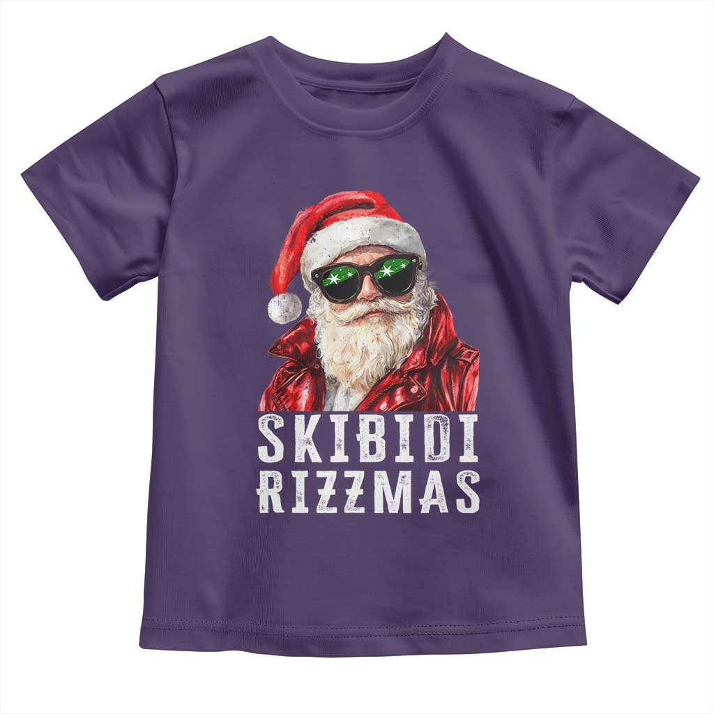 Funny Christmas Santa Toddler T Shirt Skibidi Rizzmas Christmas Rizz Santa Claus Charisma Kid Cool