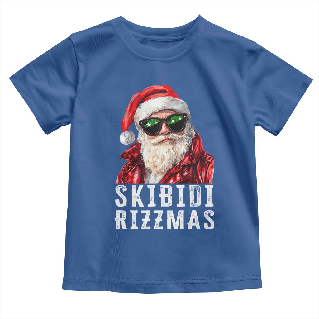 Funny Christmas Santa Toddler T Shirt Skibidi Rizzmas Christmas Rizz Santa Claus Charisma Kid Cool